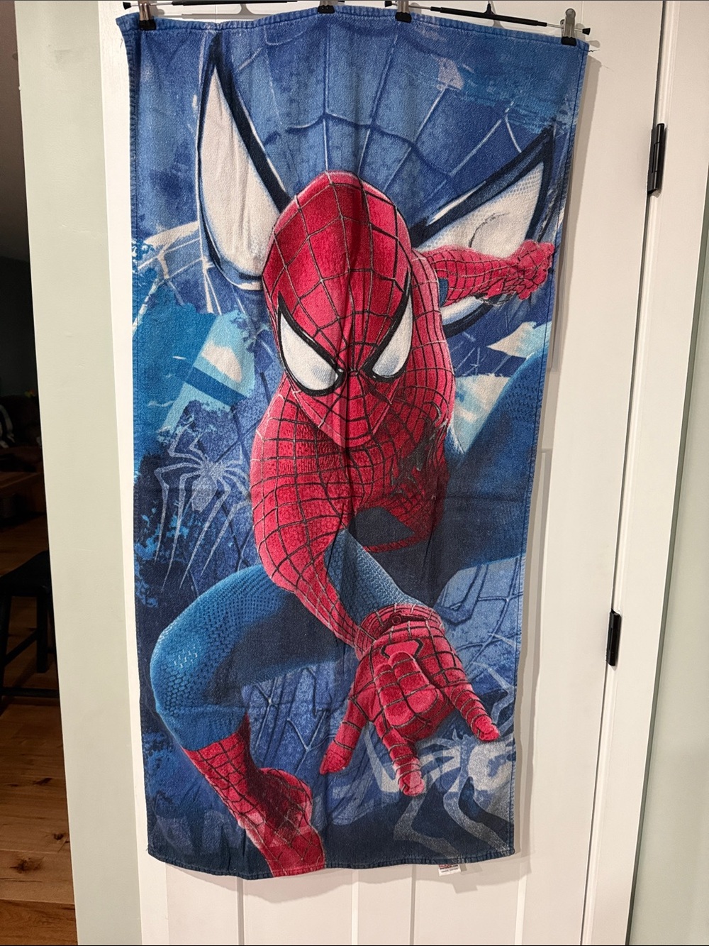 Marvel Spider-Man Kids Beach Towel - Red, Blue, White